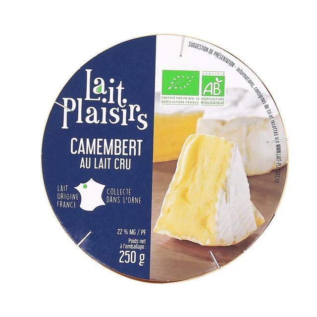 3760099532598 - Lait Plaisirs - Camembert bio lait cru 45 % MG