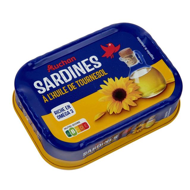 3596710544998 - Auchan - Sardines à l'huile de tournesol