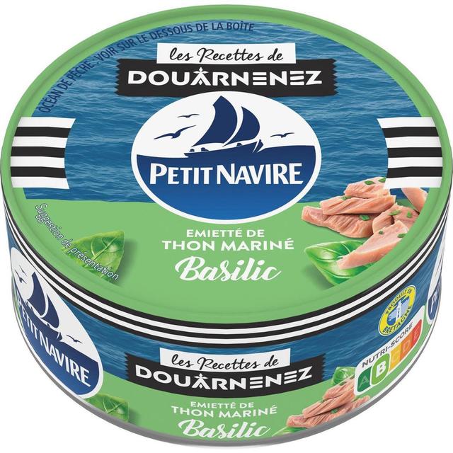 3019081235598 - Petit Navire - Emietté de thon mariné Basilic