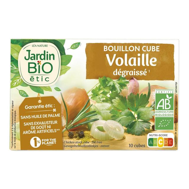 3760020505998 - Jardin Bio Etic - Bouillon cube volaille dégraissé Bio
