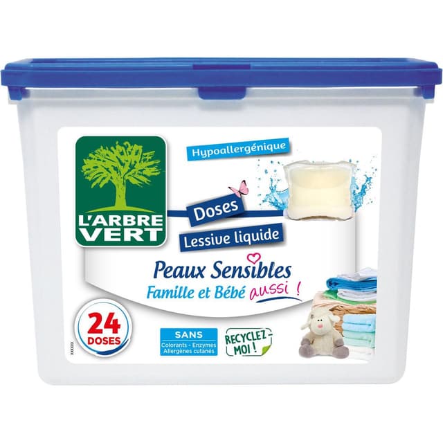 3450601046698 - L'arbre Vert - Lessive capsule hypoallergénique pour la famille et bébé