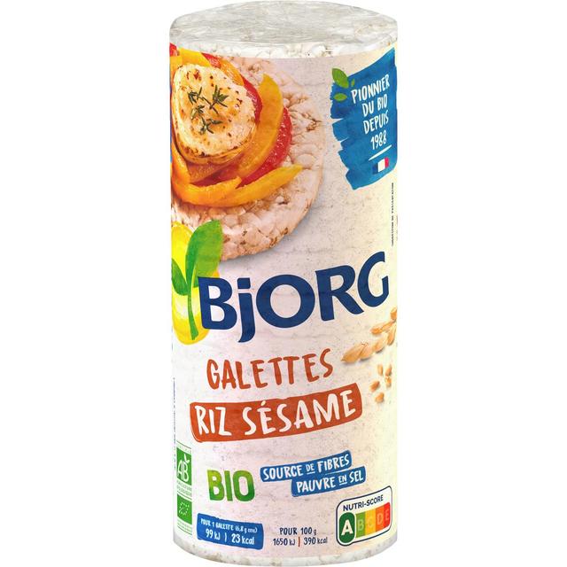 3229820167398 - Bjorg - Galettes de riz complet au sésame bio