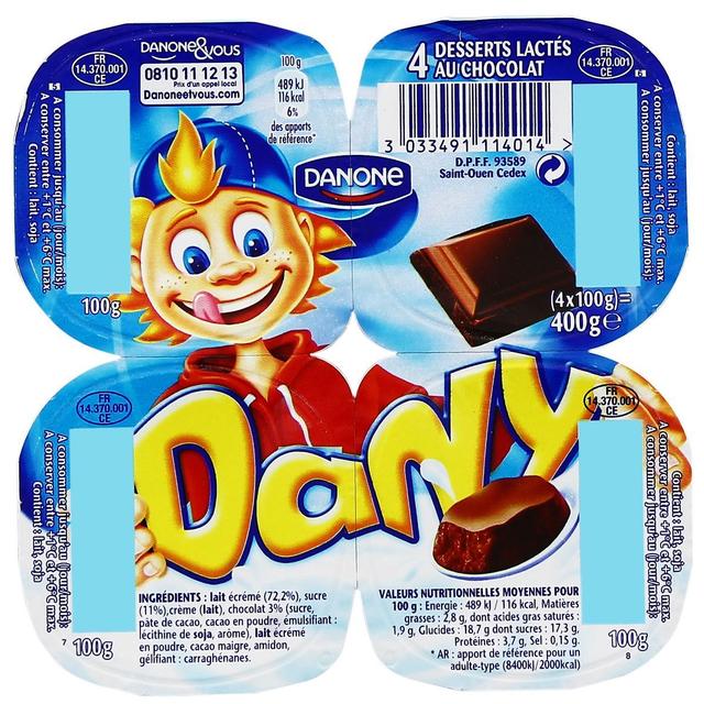 2050000307898 - Dany de Danone - Dessert lacté goût chocolat