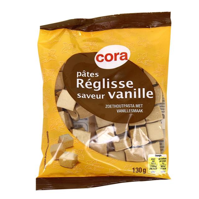3257982127998 - Cora - Pâtes réglisse saveur vanille