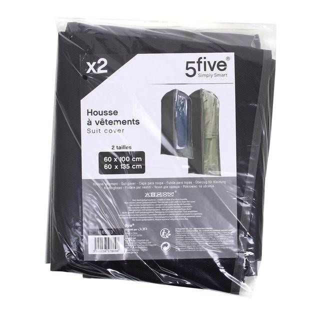 3560238578698 - 5 five - Lot de 2 housses à vêtements - 2 tailles