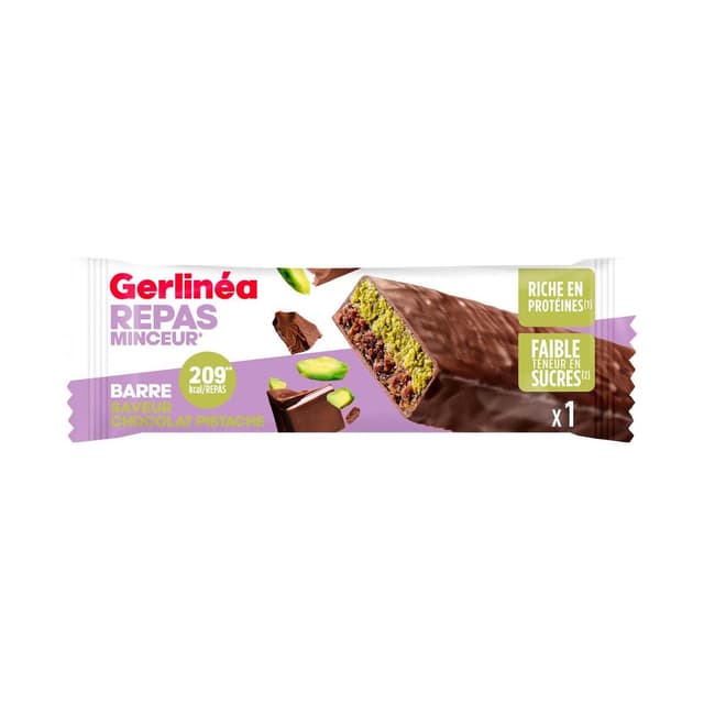 3175681309098 - Gerlinéa - Barre repas minceur saveur chocolat pistache