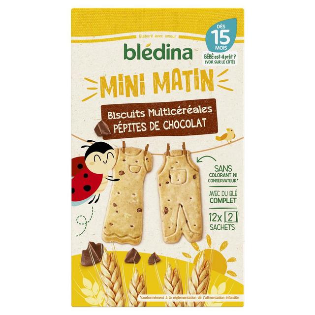 3041091689498 - Blédina - Blédi'dej - Biscuits multicéréales pépites de chocolat Bébé Dès 15 mois