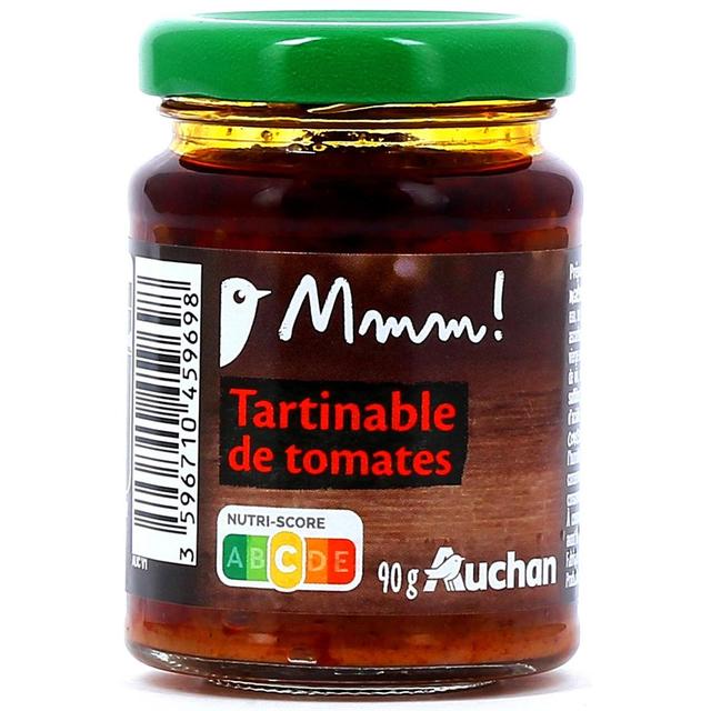 3596710459698 - Auchan Mmm! - Tartinable de tomates séchées