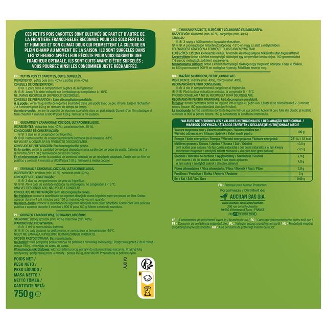 3596710470099 - Auchan - Petits pois carottes minute extra fins