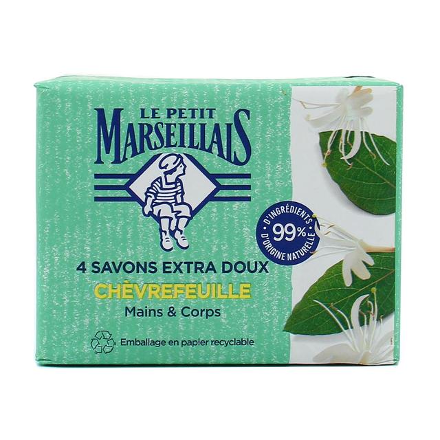 3574661680699 - Le Petit Marseillais - Savon Extra Doux au Chèvrefeuille
