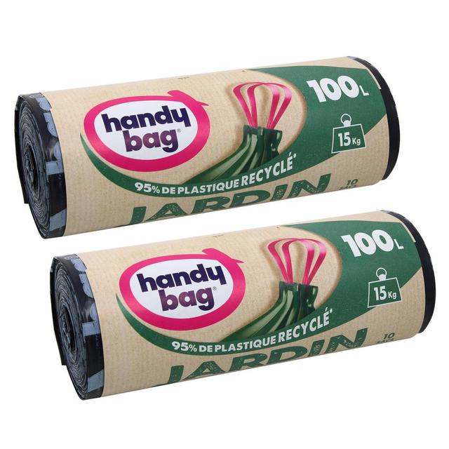 2050000390999 - Handy Bag - Sacs poubelle jardin 100L à poignées coulissantes
