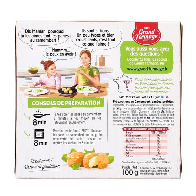 3523230050999 - Grand Fermage - Panés au camembert