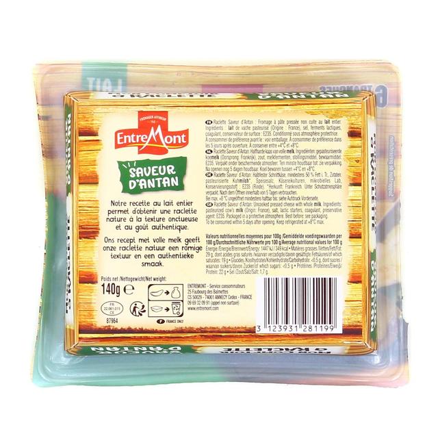 3123931281199 - Entremont - Raclette d'Antan 1 personne