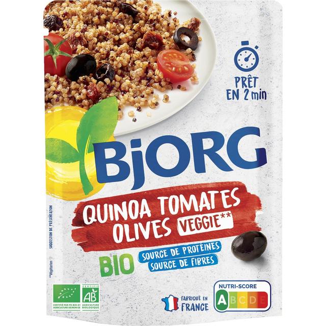 3229820181899 - Bjorg Veggie - Quinoa Tomates Olives Plat Cuisiné Bio