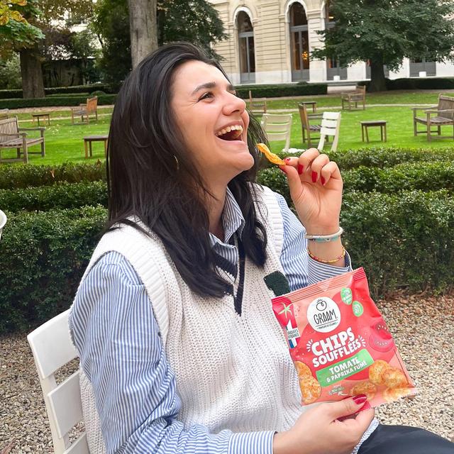 3770015053199 - Graam - Chips soufflées Tomate et Paprika Fumé