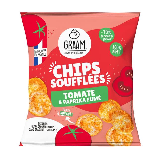 3770015053199 - Graam - Chips soufflées Tomate et Paprika Fumé