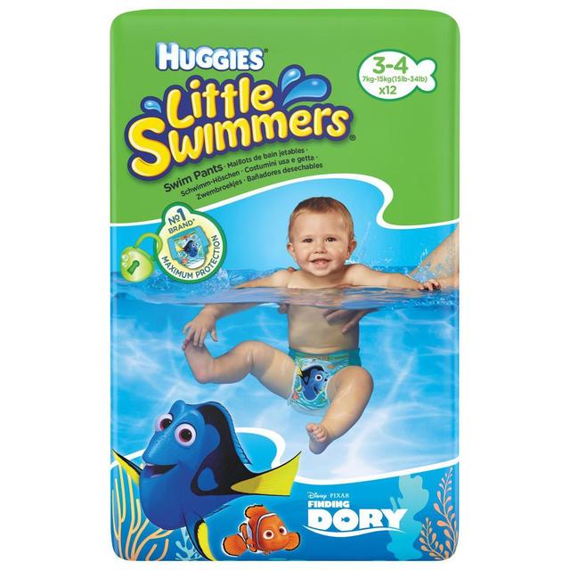 0036000183399 - Huggies - Couches maillot de bain Little Swimmers, T3/4 small - 7/12kg
