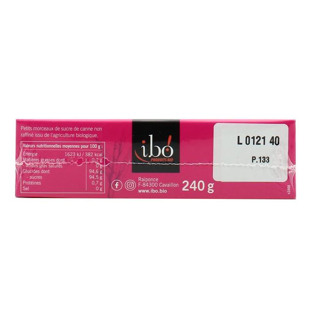 3609060004699 - Ibo - Sucre de canne complet morceaux bio