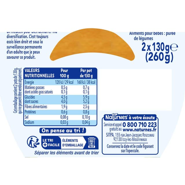 7613031477999 - Naturnes® - Carottes Bol Bébé Dès 4 mois