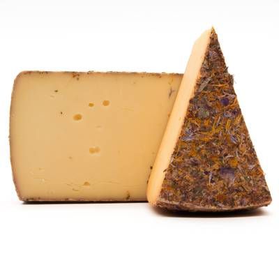 Le Chariot à fromages, Artisan Fromager Tomme aux Fleurs Sauvages - Lait de vache thermisé, environ 200g