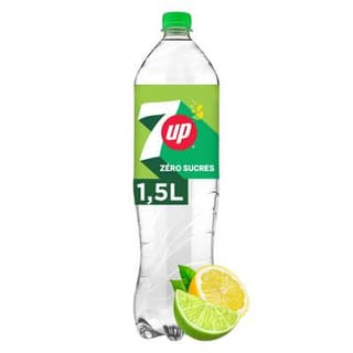Seven-Up free Soda sans sucres saveur citron citron vert, 1,5L