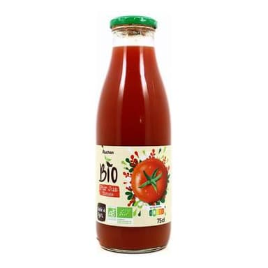 Auchan BIO Pur jus tomate bio, 75cl