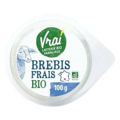 Vrai Brebis frais Bio 50%mg, 100g