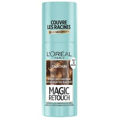 Magic Retouch Coloration retouche racines Spray Châtain, N°3 Chatain - 75 ml