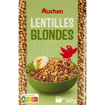 3596710463701 - Auchan - Lentilles blondes