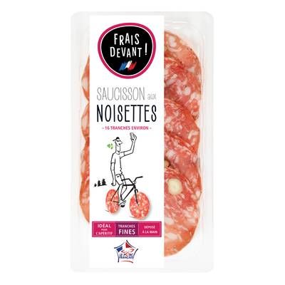 Frais Devant Saucisson aux Noisettes, 80g
