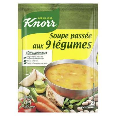 Knorr Soupe passée aux 9 Légumes déshydratée, 105g