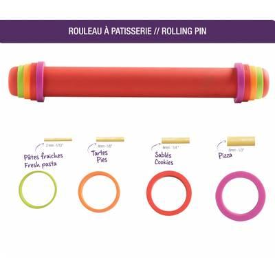 3485990118701 - Mastrad - Rouleau à pâtisserie Ajustable et anti adhérent