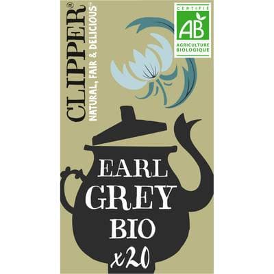 Clipper Thé noir Earl Grey Bio, 20 sachets