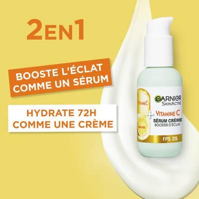 3600542449601 - Garnier - Sérum Crème Vitamine C 2en1 Booster d'éclat