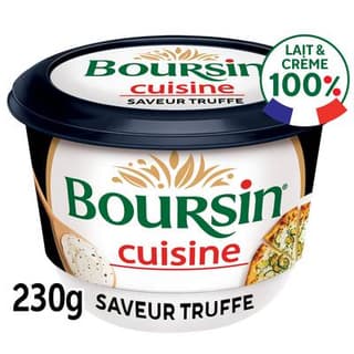 Boursin Cuisine Fromage à cuisiner saveur Truffe, 230g