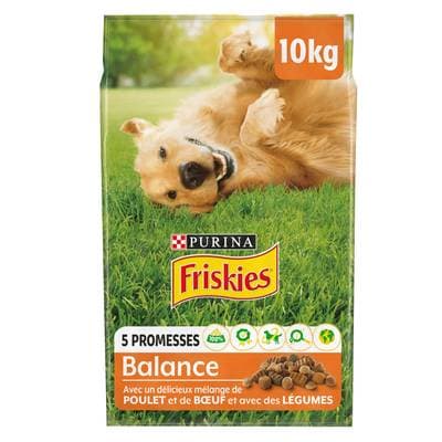 3010470182202 - Purina - Friskies - Croquettes Poulet Boeuf Légumes Balance pour chien adulte