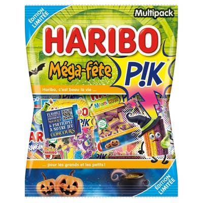 Haribo Bonbons Multipack Méga Fête Pik Halloween, 720g