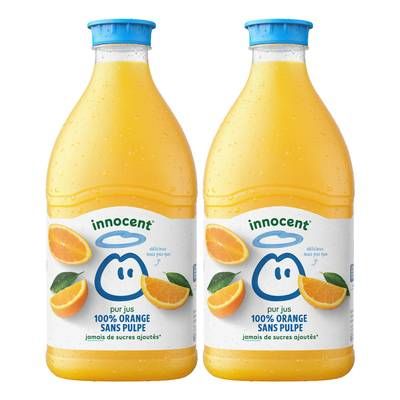 innocent Jus d'Orange Sans Pulpe, Lot de 2x1,5L