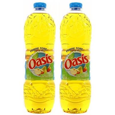 Oasis Pomme - poire, Lot de 2x2L