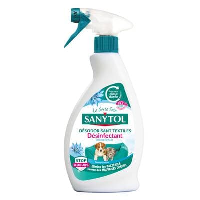 Sanytol Désinfectant Textiles contre les odeurs des Animaux, 500ml