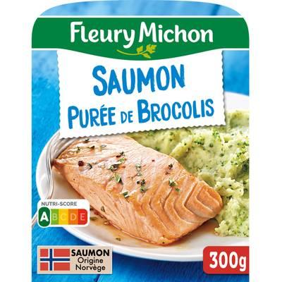 3302740483103 - Fleury Michon - Filet de Saumon, Purée aux Brocolis