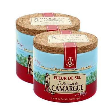 Le Saunier De Camargue Fleur de sel de Camargue, Lot de 2x125g