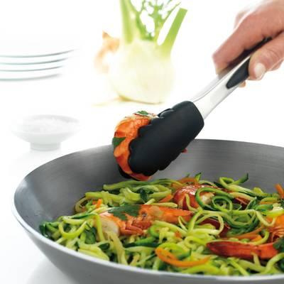 3485990168003 - Mastrad - Pince acier et silicone Noir