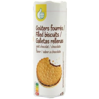 Pouce Goûters fourrés ronds au chocolat x15, 300g