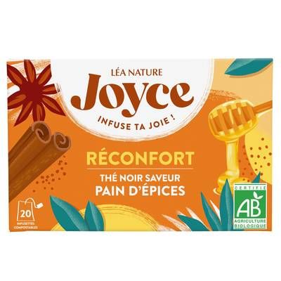 Joyce Thé Noir Saveur Pain d'Epices Bio - Réconfort, 20 sachets