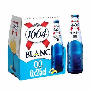 1664 Blanc Bière blanche 0.00°, 6x25cl
