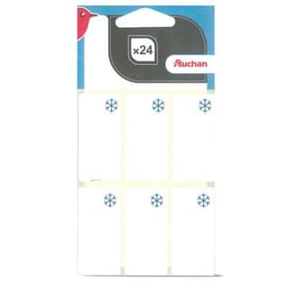 Auchan Etiquettes spéciale congélation, 24 étiquettes Dimensions 25x5 cm