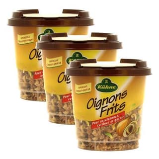 Kühne Oignons frits, Lot de 3x100g