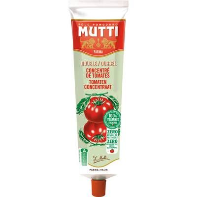Mutti Double Concentré Tomates - Zéro Résidu de Pesticides, 130g