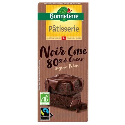 3396411248504 - Bonneterre - Chocolat noir corsé pâtisserie 80% cacao bio